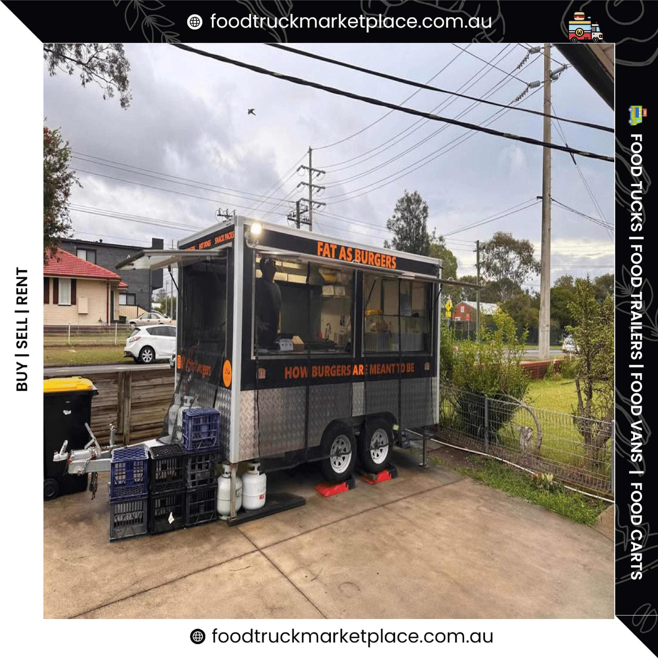 2018 Custom Ford Food Trailer – Fully Equipped Smash Burger Setup