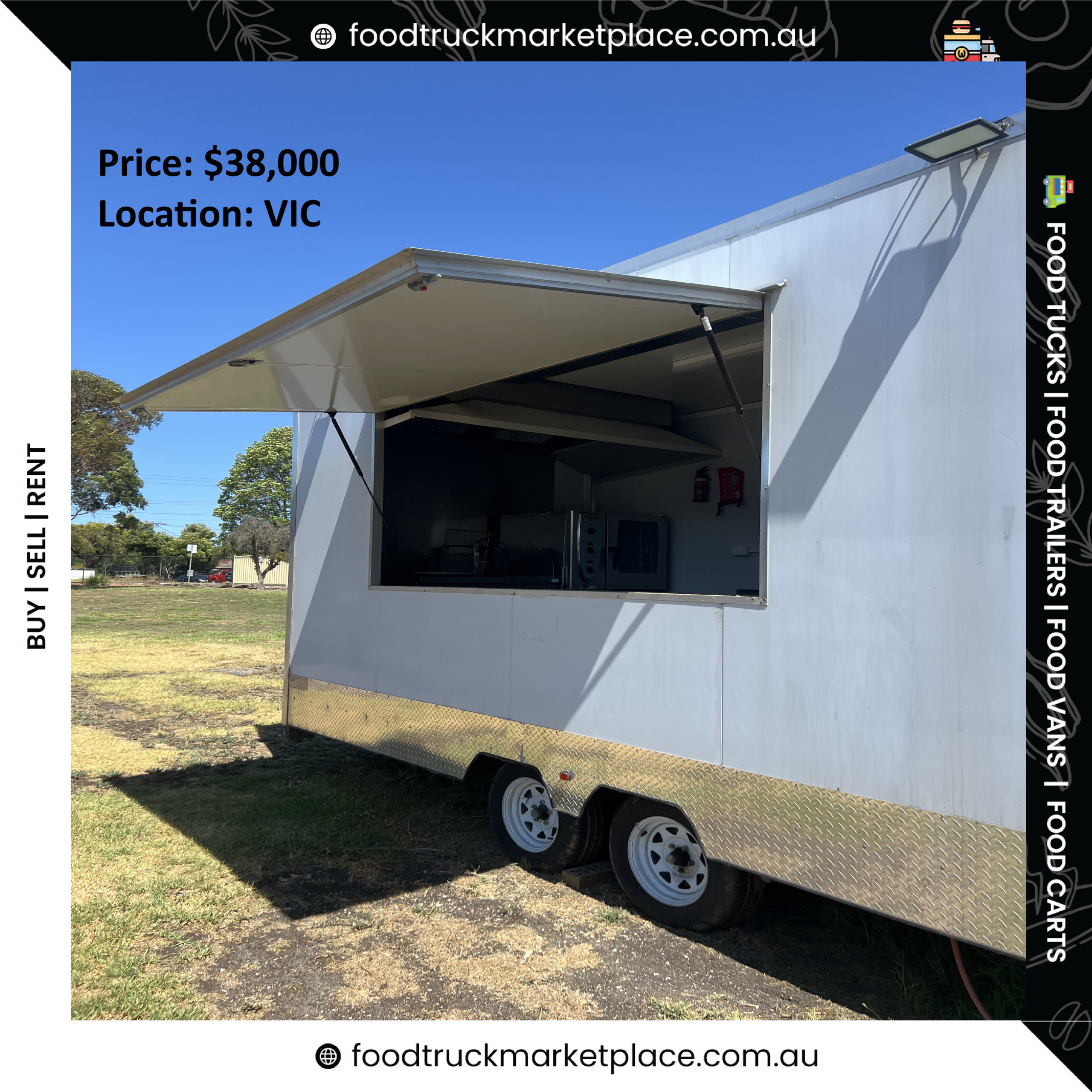 2022 Food Trailer with Double Fryer